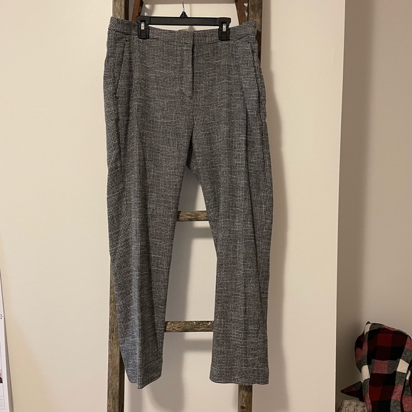 H&M Black/Gray Houndstooth Print Women’s Trousers - Picture 1 of 9